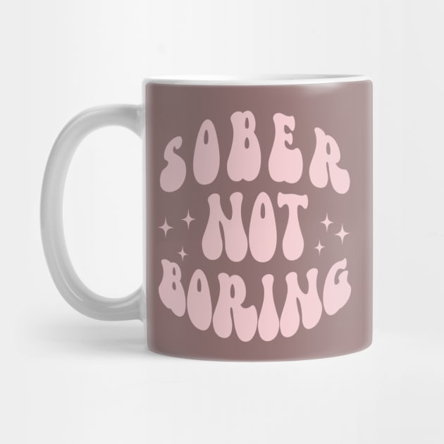 Sober Not Boring Pink Pastel by SOS@ddicted